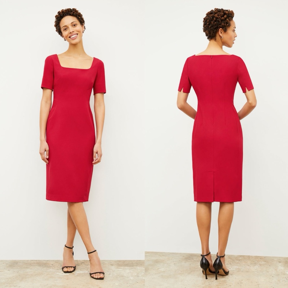 MM Lafleur Elegant Sheath Red Dress